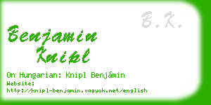 benjamin knipl business card