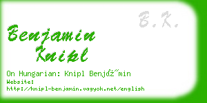 benjamin knipl business card